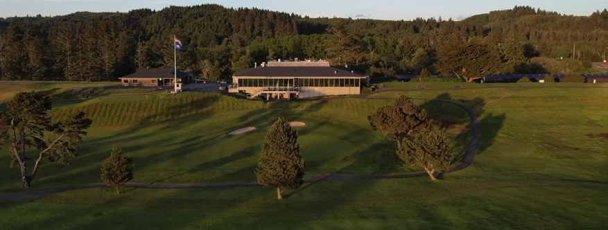 Astoria Country Club — fairway and clubhouse, Oregon